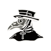 Plague Doctor Patch and Pin Set