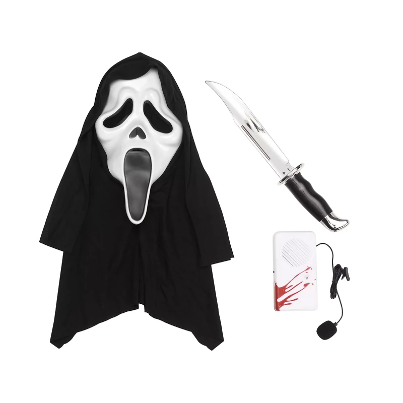 Ghost Face Costume Kit with Voice Changer