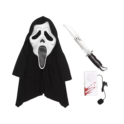 Ghost Face Costume Kit with Voice Changer