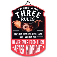 Three Rules Gizmo Sign - Gremlins
