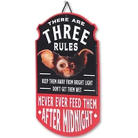 Three Rules Gizmo Sign - Gremlins