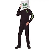 Kids Glow the Dark Marshmello Costume Kit