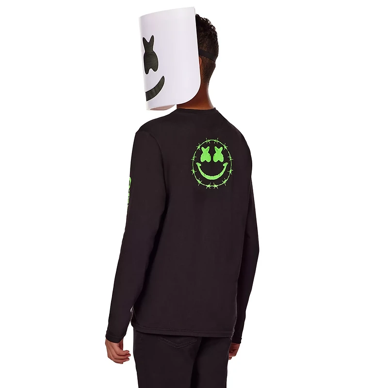 Kids Glow the Dark Marshmello Costume Kit