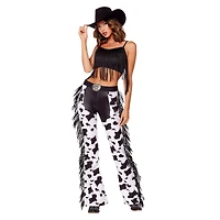 Adult Cow Print Chaps