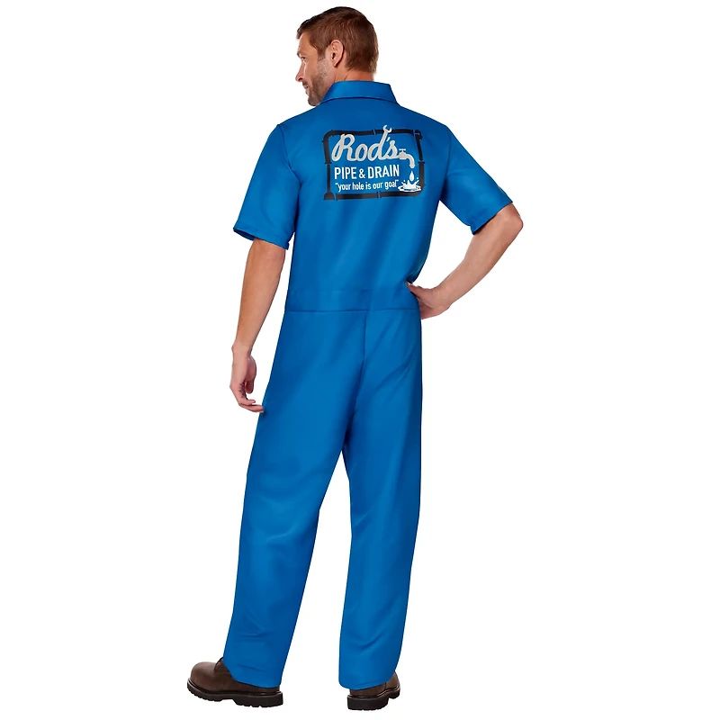 Adult Rod's Pipe and Drain Jumpsuit Costume