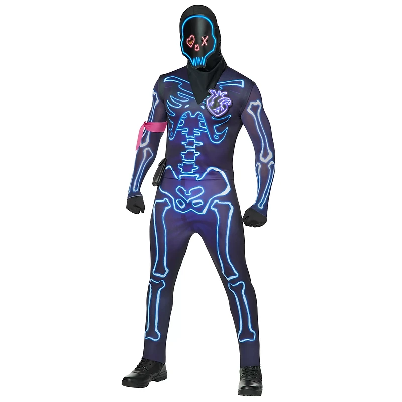 Adult Light-Up Fortnite Party Trooper Costume