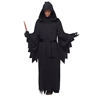 Adult Hooded Black Robe Costume