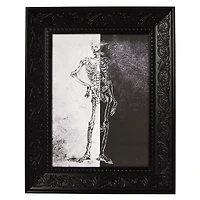 Gothic Noir Skeleton Framed Picture