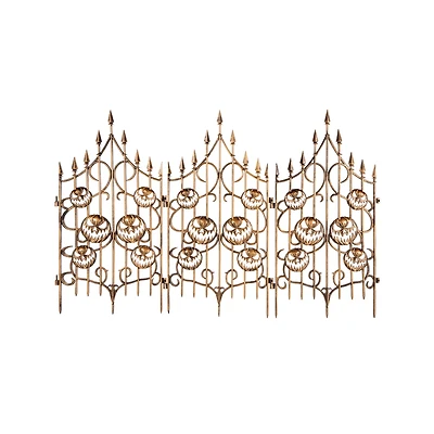 3 Ft Pumpkin Swirl Fence