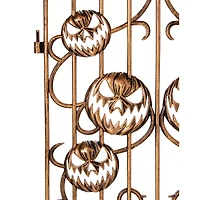 3 Ft Pumpkin Swirl Fence