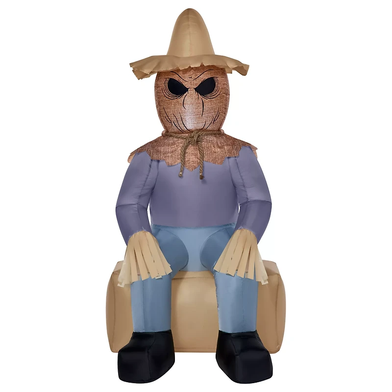 4 Ft Light-Up Scarecrow Inflatable Decoration
