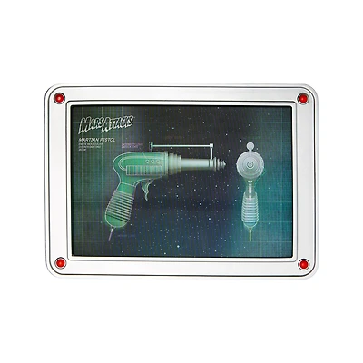 Martian Pistol Blueprint Sign - Mars Attacks