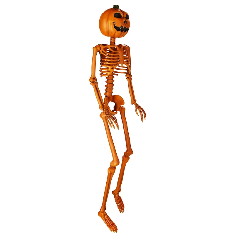3 Ft Rotten Pumpkin Skeleton Hanging Prop