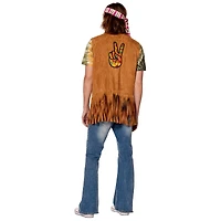 Adult Peace Hippie Fringe Vest