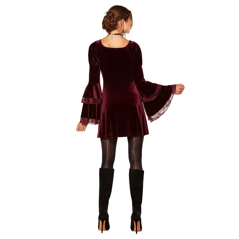 Adult Burgundy Vampire Dress