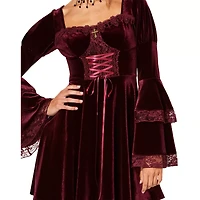 Adult Burgundy Vampire Dress