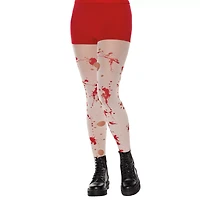 Blood Splatter White Tights