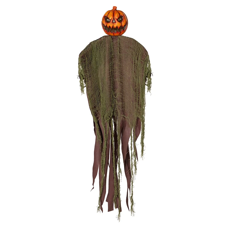 3 Ft Hanging Pumpkin Scarecrow