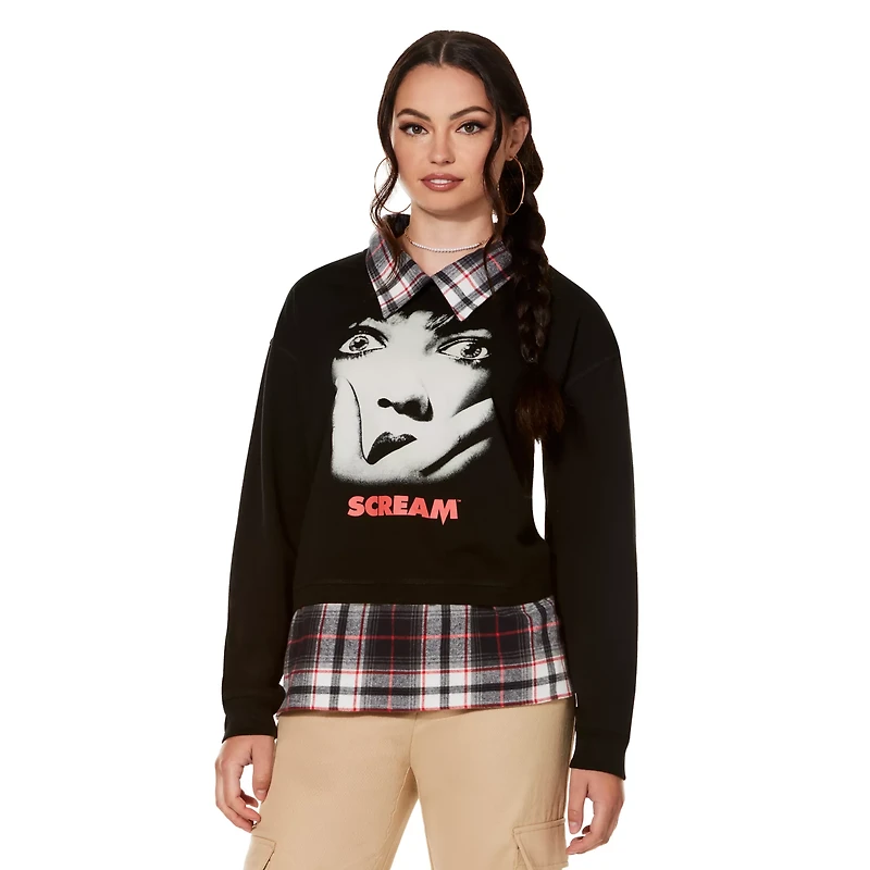 Ghost Face Slasher Flannel Shirt