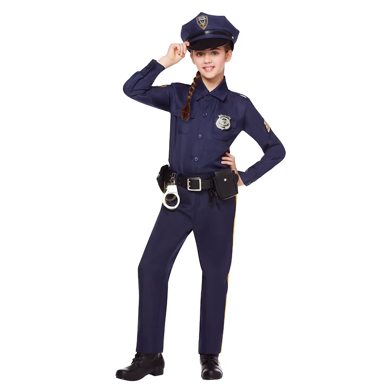 Kids Police Officer Costume Deluxe