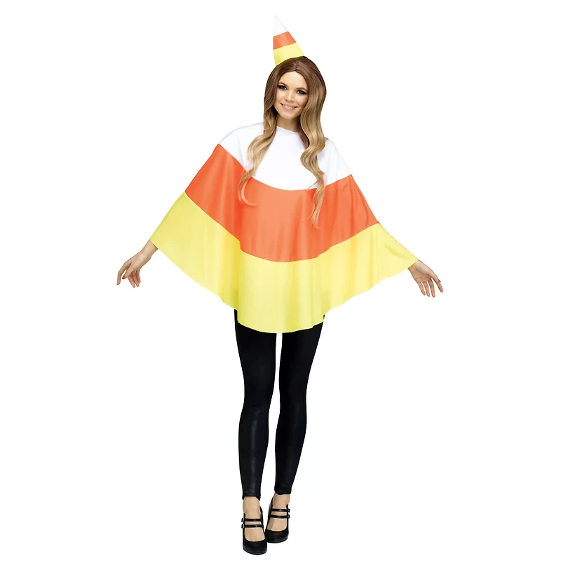 Adult Candy Corn Poncho
