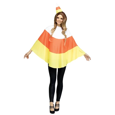 Adult Candy Corn Poncho