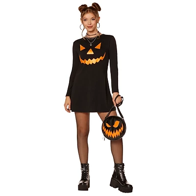 Adult Pumpkin Mini Dress