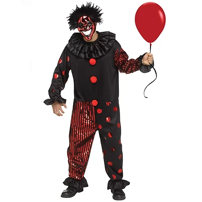 Adult Creepy Chrome Clown Costume