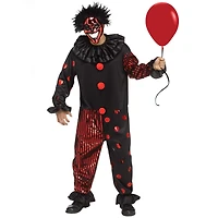Adult Creepy Chrome Clown Costume