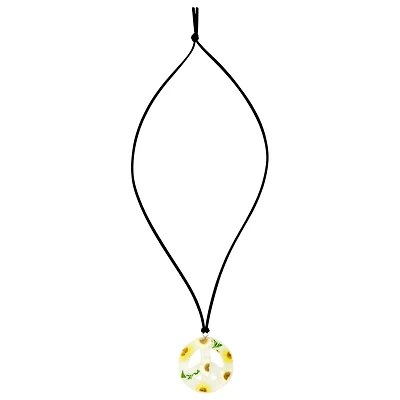 '60s Sunflower Peace Necklace