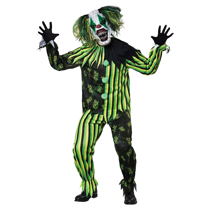Adult Neon Chaos Clown Costume