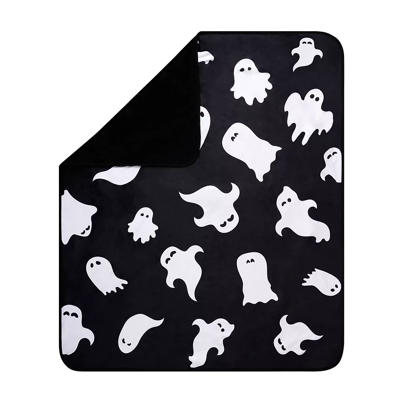 Ghost Print Fleece Blanket
