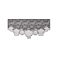 Light-Up Lace Ghost Mantel Scarf