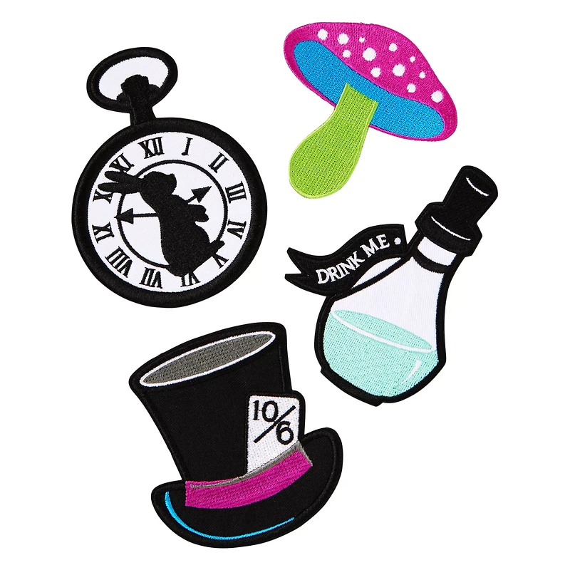 Alice in Wonderland Patch Set - 4 Pack