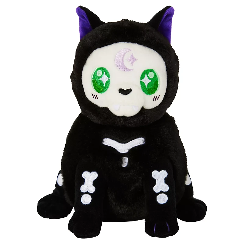 Squishable Snacker Witchy Skeleton Cat Plush