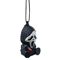 Ghost Face Metallic Silver Micro Charm