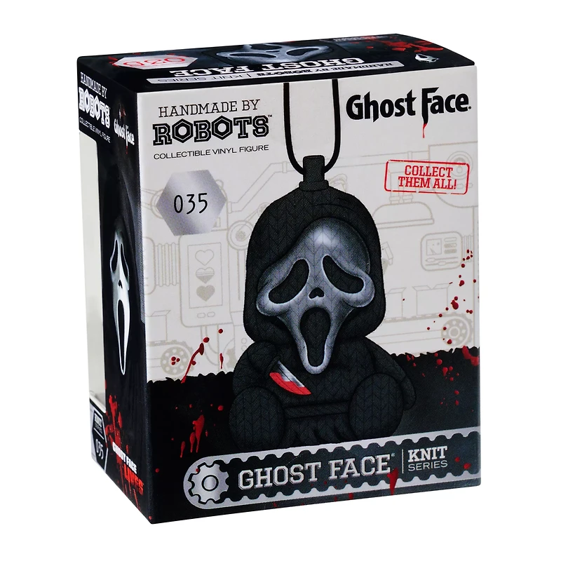 Ghost Face Metallic Silver Micro Charm