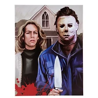 Laurie Strode and Michael Myers Canvas - Halloween