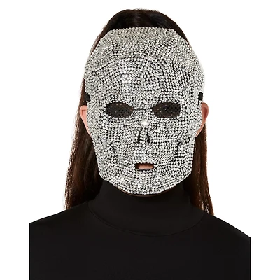 Skeleton Rhinestone Half Mask