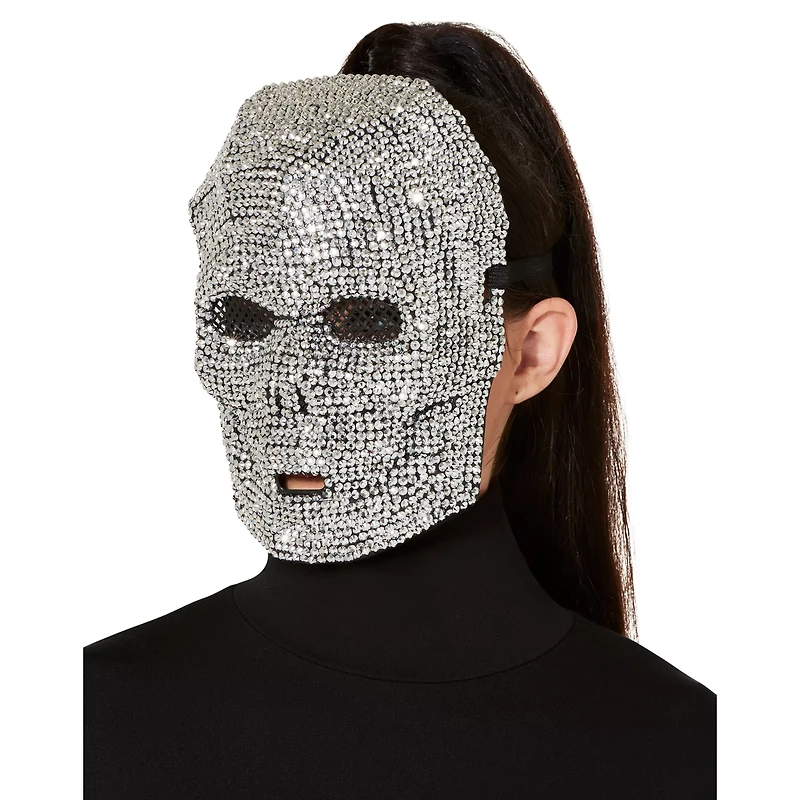 Skeleton Rhinestone Half Mask