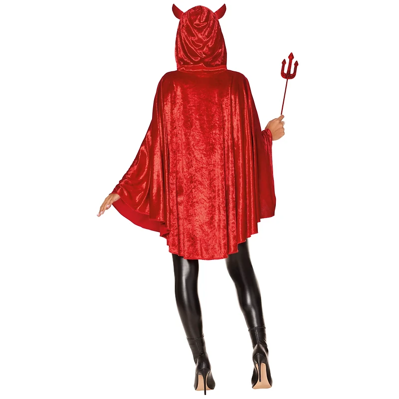 Adult Red Devil Poncho