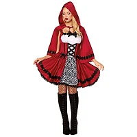 Adult Rebellious Red Riding Hood Costume