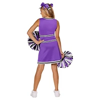 Kids Purple Cheerleader Costume