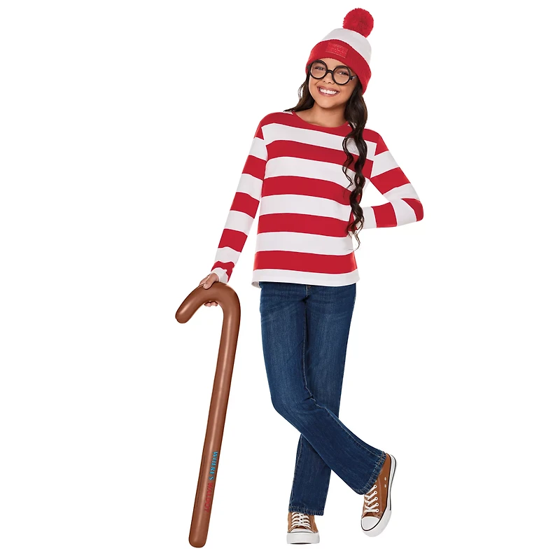 Kids Where's Waldo Costume Kit