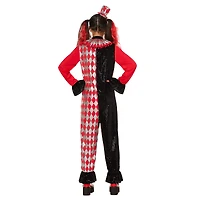Kids Red and Black Clown Costume