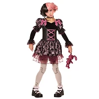 Kids Dark Rose Doll Dress Costume