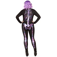 Adult Neon Skeleton Catsuit
