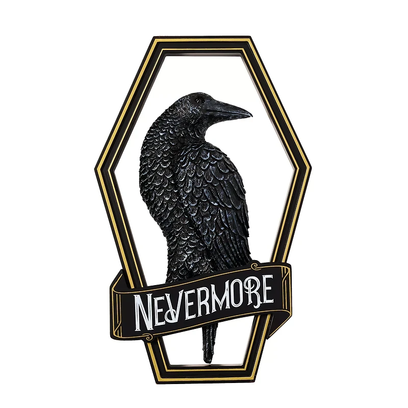 Gothic Noir Nevermore Raven Sign