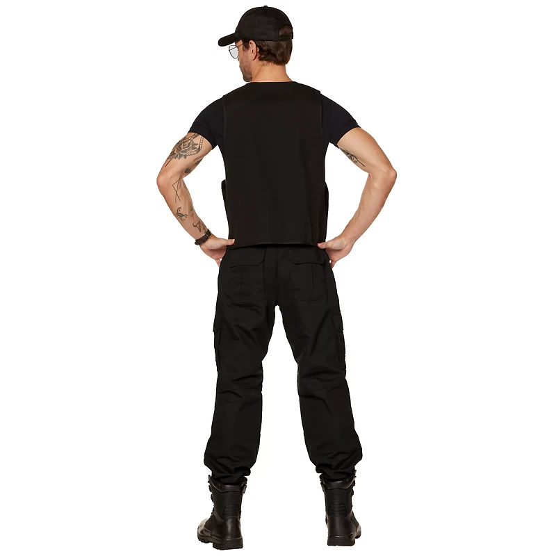 Adult Black Police Vest
