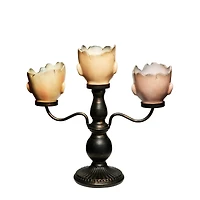 Gothic Noir Doll Head Candelabra